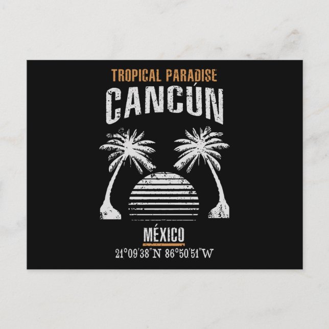 Cancún Postcard (Front)