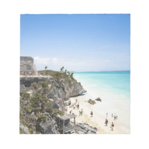 Cancun, Quintana Roo, Mexico - Ruins on a hill Notepad