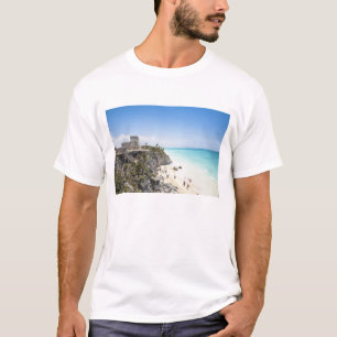 Cancun, Quintana Roo, Mexico - Ruins on a hill T-Shirt