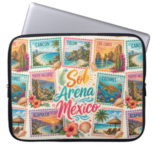 Cancun Sun Sand Mexico Beautiful Beaches Tropical Laptop Sleeve