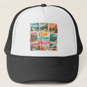 Cancun Sun Sand Mexico Beautiful Beaches Tropical  Trucker Hat