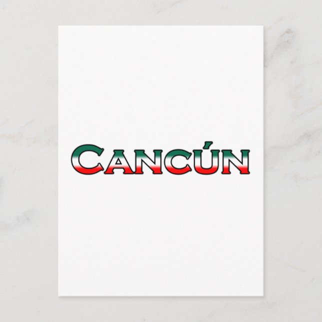 Cancun (text logo) postcard (Front)