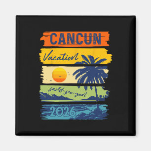 Cancun Vacation 2026 Sea Sand Beach Summer Trip Re Magnet