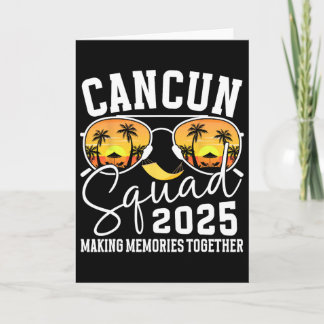 Cancun Vacation Squad 2025 Matching Family Vacatio Card