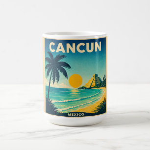 Cancun Vintage Travel Poster Mug