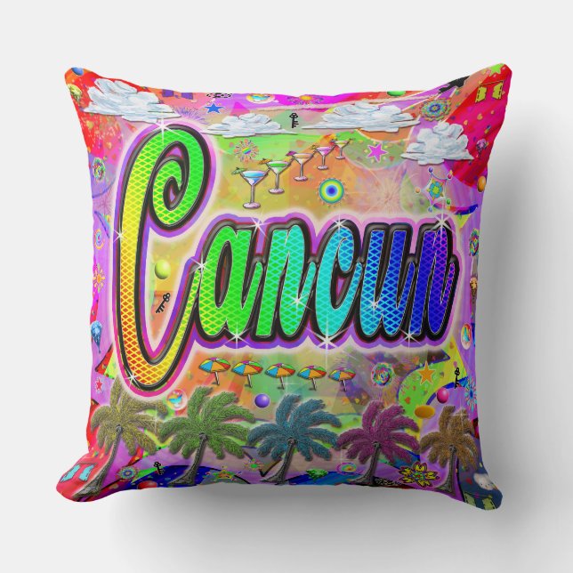 Cancun Vista Express Pillow (Front)