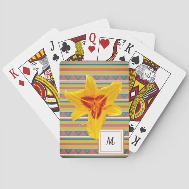 Canda Lilly Colourful Custom  Playing Cards (Back)