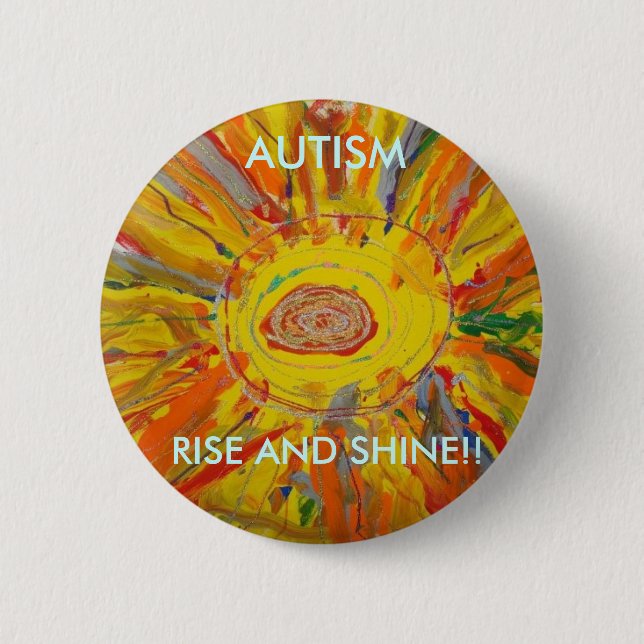 Candace's Autism Art Button (Front)