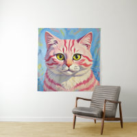 “Candice” A Cherry Striped Mystique – Cat Portrait