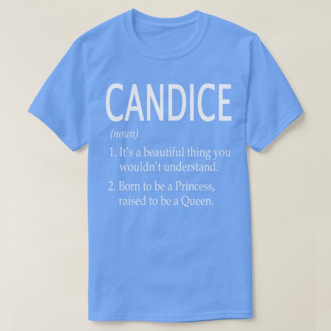 Candice Name Gift T-Shirt (Design Front)