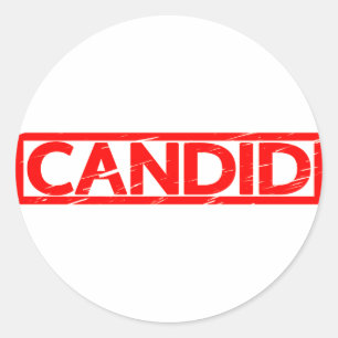 Candid Stamp Classic Round Sticker