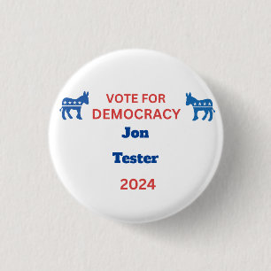 Candidate Name Election 2024 Democrat Customise 3 Cm Round Badge