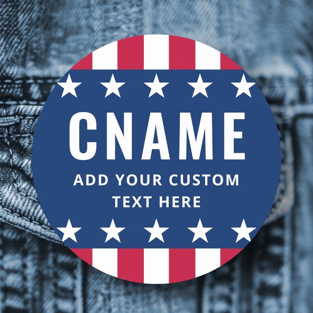 Candidate name slogan political election campaign name tag (Candidate name slogan political election campaign name tag)