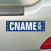 Candidate name year political election campaign bumper sticker (On Car)