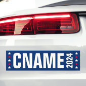 Candidate name year political election campaign bumper sticker
