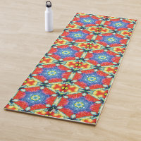 Candied Kaleids Yoga Mat