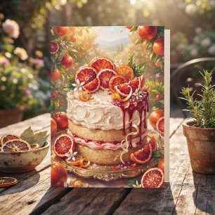 Candied Orange Cake Happy Birthday Sister Card