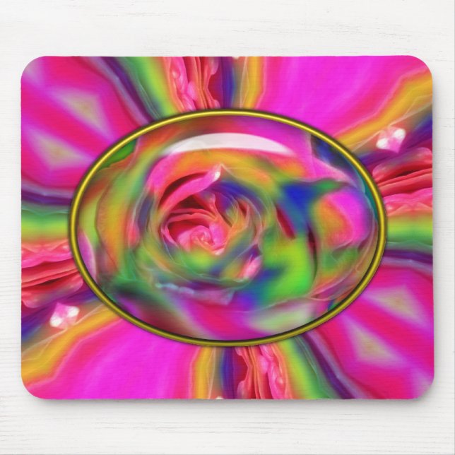 Candied Rose Petals-Computer Mousepad (Front)