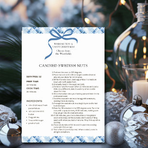 Candied Swedish Nuts Recipe Christmas Card