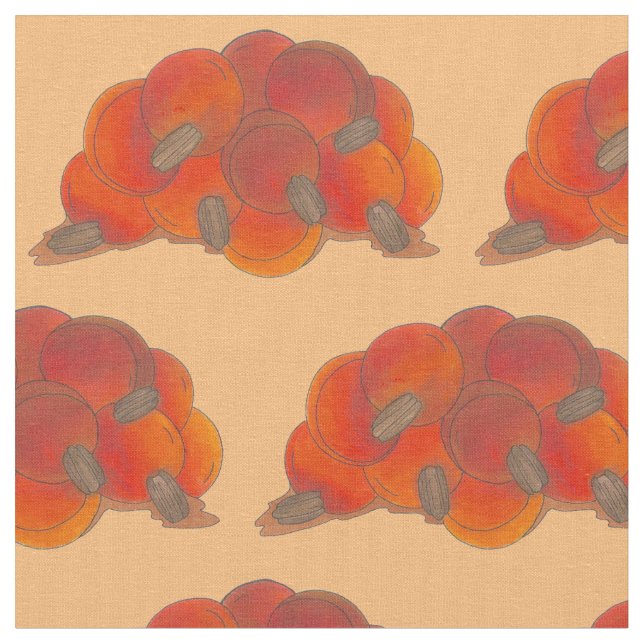 Candied Yams Sweet Potatoes with Pecans Soul Food Fabric (Close Up)