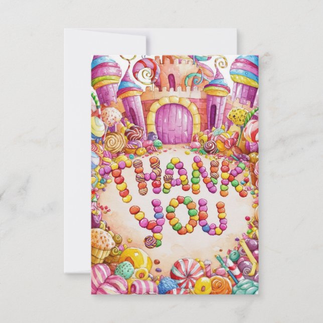Candies Candyland thank you card (Front)