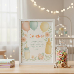 Candies Guessing Game Poster