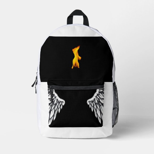 Candle and angel wings backpack (Front)