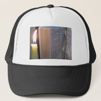 Candle and Bible Trucker Hat