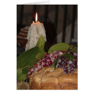 Candle and Grapes, Blank Inside, Romantic