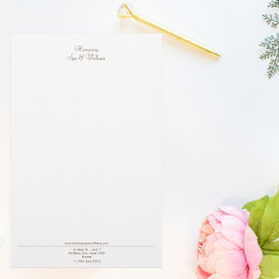 Candle, Brush, Spa & Wellness Stationery