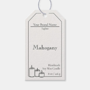 Candle Business Custom Logo Thank You Packaging Gift Tags