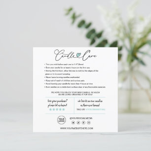 Candle Care Thank You Card