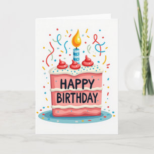 Candle Celebration Birthday Card