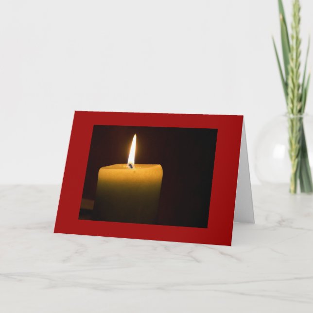 Candle Christmas Card (Front)