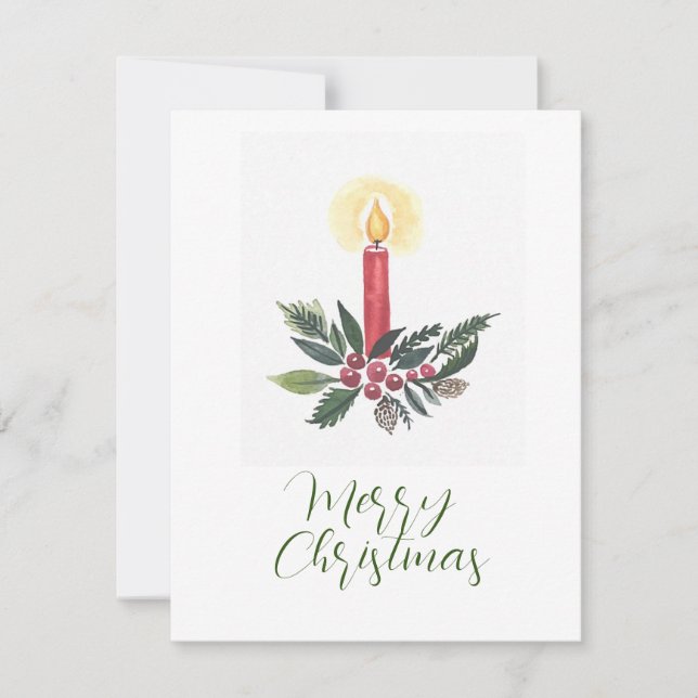 Candle Christmas Card (Front)
