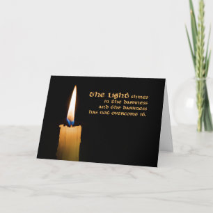 Candle Christmas Card (Welcome all wonders)