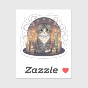 Candle Circle Fold – Scottish Fold Cat Halloween