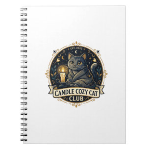 Candle Cosy Cat Cat Dad Gift Idea - Candle Cosy Ca Notebook