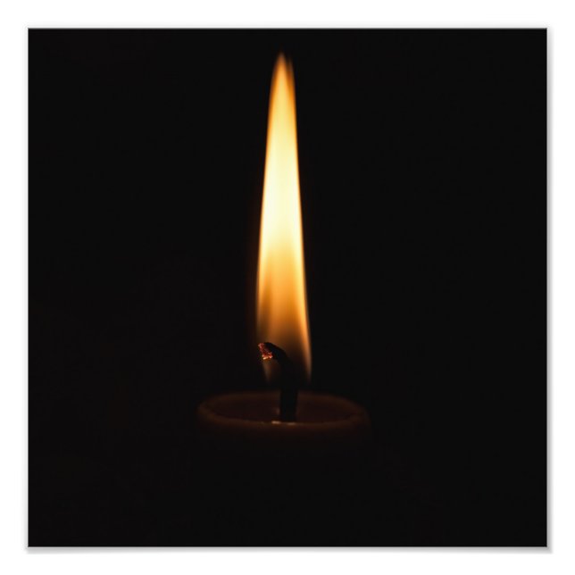 Candle Flame 2 Photo Print (Front)