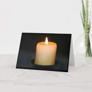 candle flame card