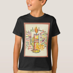 Candle Flame Word Cloud Art Print T-Shirt