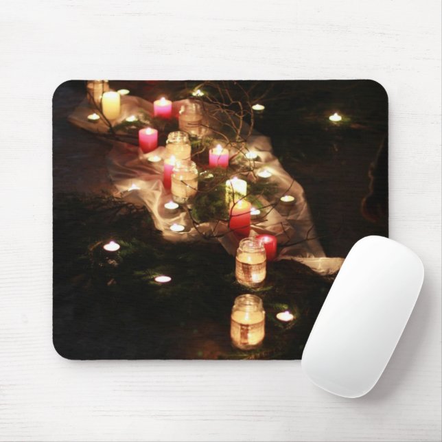 Candle Glow Mousepad by Sotnichenko – Customisable (With Mouse)