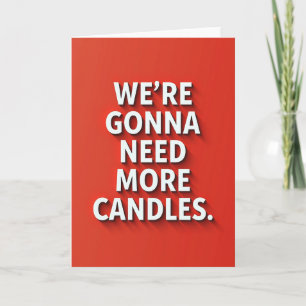 Candle Graphic Birthday Card