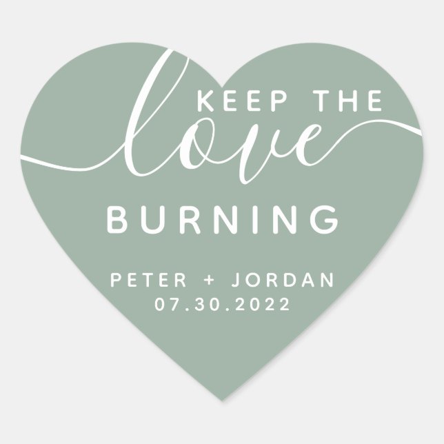 Candle Heart Stickers (Front)