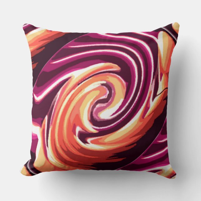 Candle in the Wind (fuschia) Cushion (Front)