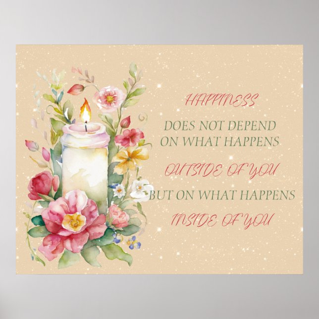 Candle Inspirational Verse Poster (Front)