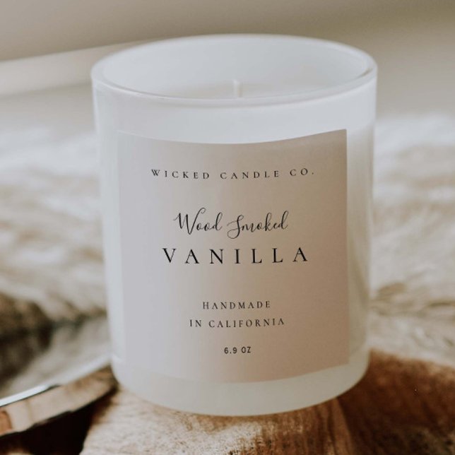 Candle Jar Label Minimal Business Branding Sticker (Creator Uploaded)