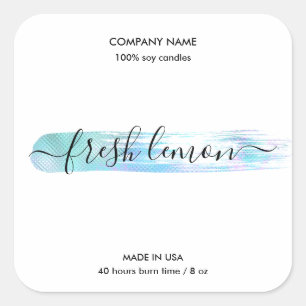 Candle label product label holographic jar label