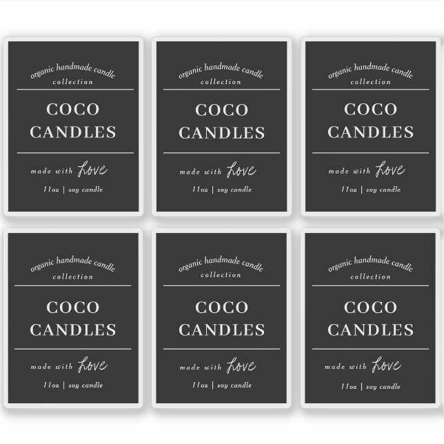 Candle Label Vinyl Design (Front)