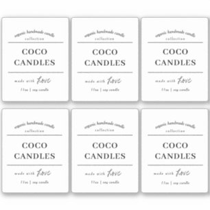 Candle Label Vinyl Design